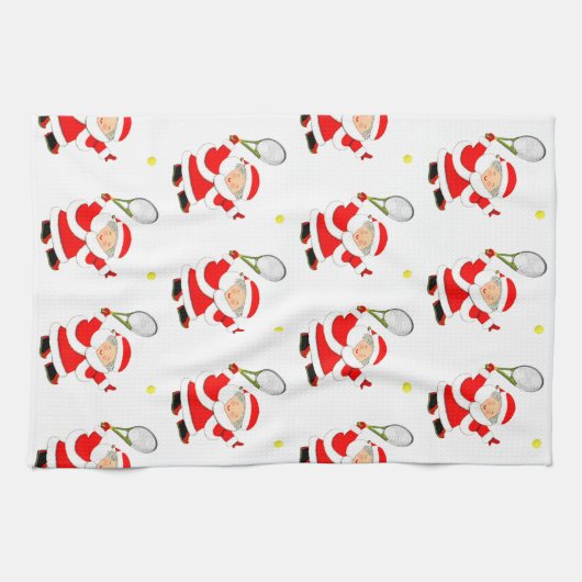 Tennis Kerstmis Theedoek (Horizontaal)