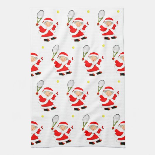 Tennis Kerstmis Theedoek (Verticaal)