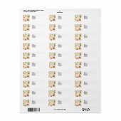 Tennis Kerstmis thema met geschenken Etiket (Full Sheet)