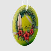 Tennis Kerstmis thema Ornament (voorkant)