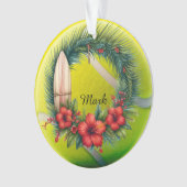 Tennis Kerstmis thema Ornament (voorkant)