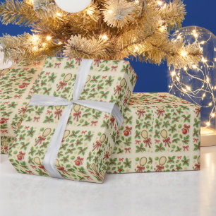 Tennis Kerstmis thema voor speler Cadeaupapier