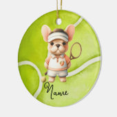 Tennis-kerstmis voor Boy Player Keramisch Ornament (Links)