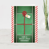 Tennis Kerstmis Wenskaarten Feestdagen Kaart (Voorkant)