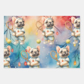 Tennis kerstthema inpakpapier vel (Voorkant 2)