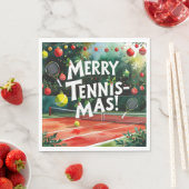 Tennis Kerstthema Merry Tennis Mas Servet (Insitu)