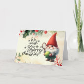 Tennis kerstthema voor de speler feestdagen kaart (Voorkant)