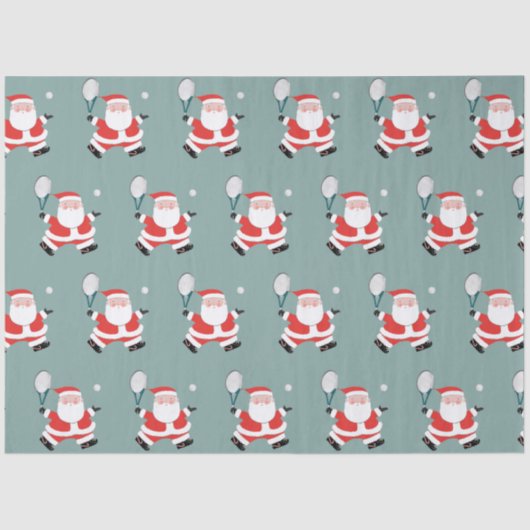 Tennis Kerstvakantie Cadeau Tissuepapier (Voorkant)