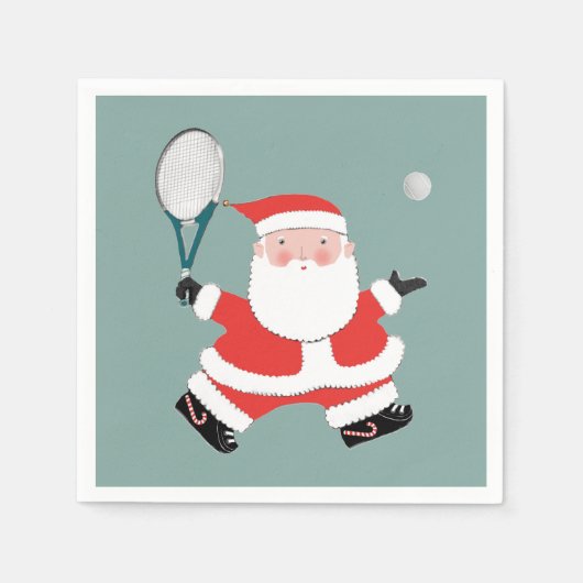 Tennis Kerstvakantie Servet (Voorkant)