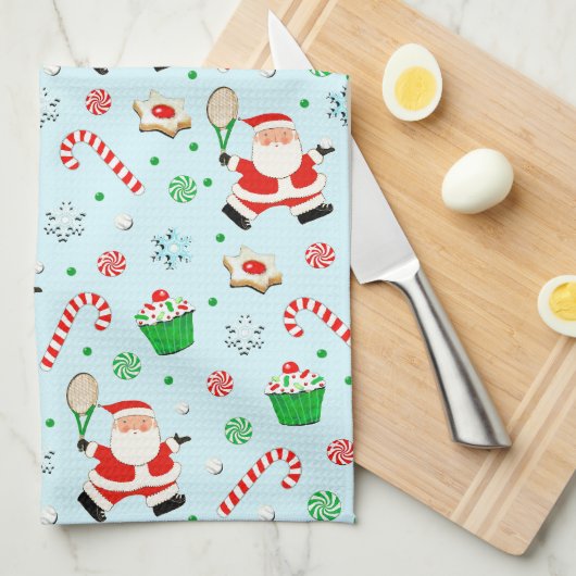 Tennis Kerstvakantie Theedoek (Quarter Fold)