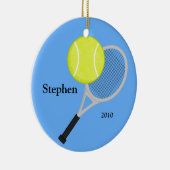 Tennis-kerstversiering Keramisch Ornament (Rechts)