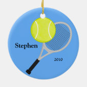 Tennis-kerstversiering Keramisch Ornament (Achterkant)