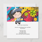 Tennis Kind verjaardagsfeestje Save The Date (Voorkant)