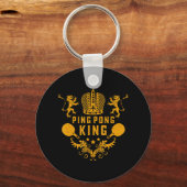 Tennis King Fun Ping Pong Gift and Table Spo Sleutelhanger (Voorkant)