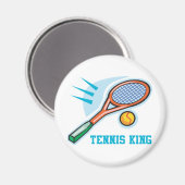 Tennis King Magneet (Voorkant / Achterkant)