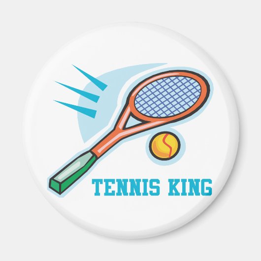 Tennis King Magneet (Voorkant)