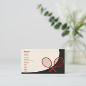 Tennis - Klassiek Visitekaartje (Staand voorkant)