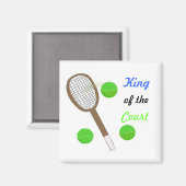Tennis - Koning van het Hof Magneet (Voorkant / Achterkant)