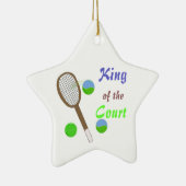 Tennis - Koning van het veld Keramisch Ornament (Rechts)