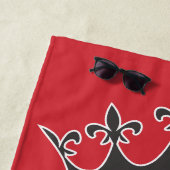 Tennis koningin modern personaliseert tekst met kr strandlaken (In situ)