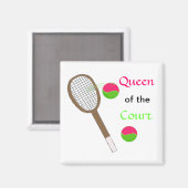 Tennis - Koningin van de baan Magneet (Voorkant / Achterkant)