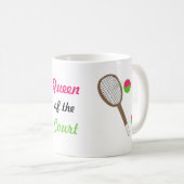 Tennis - Koningin van het Hof Koffiemok (Voorkant rechts)