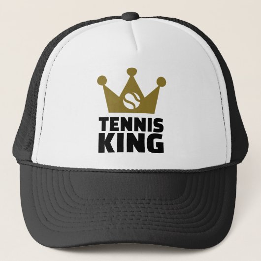Tennis koningskroon trucker pet (Voorkant)