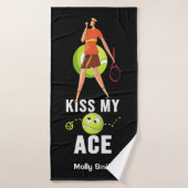Tennis Kus Mijn Ace voor Speler Grappig Badhanddoek (Badhanddoek)