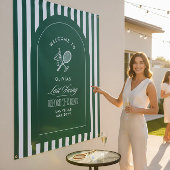 Tennis Laatste Swing Voor de Ring Bachelorette Wandkleed