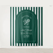 Tennis Laatste Swing Voor de Ring Bachelorette Wandkleed (Voorkant)