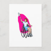 Tennis Lady Briefkaart (Voorkant)