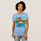 Tennis Lady T-shirt (Voorkant volledig)