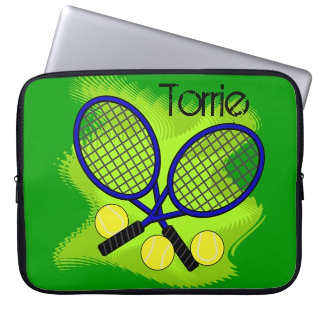 Tennis-laptophoes Laptop Sleeve (Voorkant)