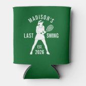 Tennis Last Swing Before the Ring Bachelorette Blikjeskoeler (Voorkant)