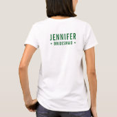 Tennis Last Swing Before the Ring Bachelorette T-shirt (Achterkant)