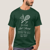 Tennis Last Swing Before The Ring Bachelorette T-shirt (Voorkant)
