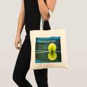 Tennis leeft één keer, twee keer zeven, Tennis Bal Tote Bag (Voorkant (product))