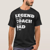 Tennis Legend Coach Pap - Aangepaste dadels T-shir T-shirt (Voorkant)