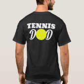Tennis Legend Coach Pap - Aangepaste dadels T-shir T-shirt (Achterkant)