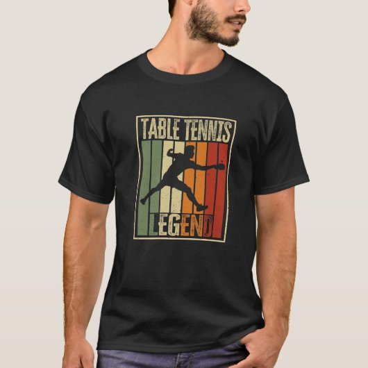 Tennis Legend. Funny Ping Pong Player Quote T-shirt (Voorkant)