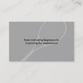 Tennis Lessons Instructor Visitekaartje (Achterkant)