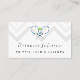 Tennis Lessons Private Coach Sports Social Media Visitekaartje