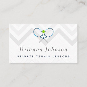 Tennis Lessons Private Coach Sports Social Media Visitekaartje