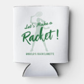 Tennis Let's Make a Racket Bachelorette-feest Blikjeskoeler (Voorkant)