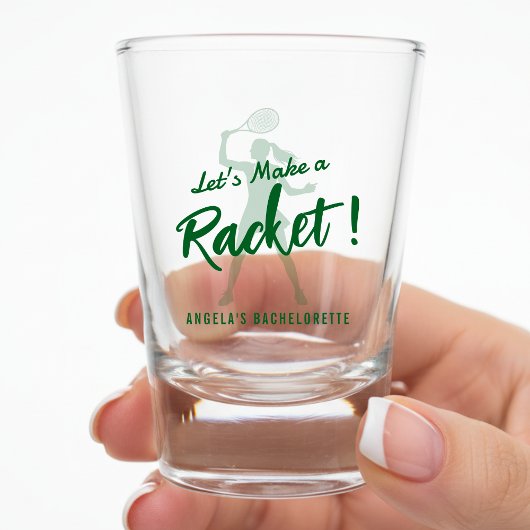 Tennis Let's Make a Racket Bachelorette-feest Shot Glas