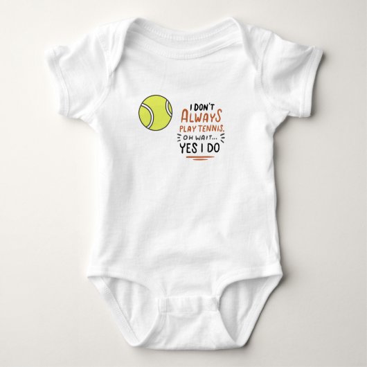 Tennis leuk gezegde voor de speler romper (Voorkant)