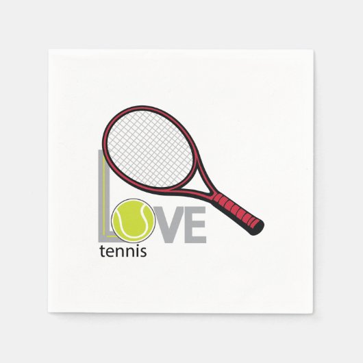 Tennis leuk vinden servet (Voorkant)