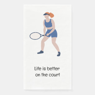 Tennis-leven is beter op de tennisbal servet