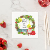 Tennis Leven is beter op het veld Kerstfeest Servet (Insitu)