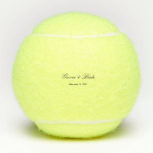 Tennis Liefde Aandenken Bal Met Aangepaste Namen
